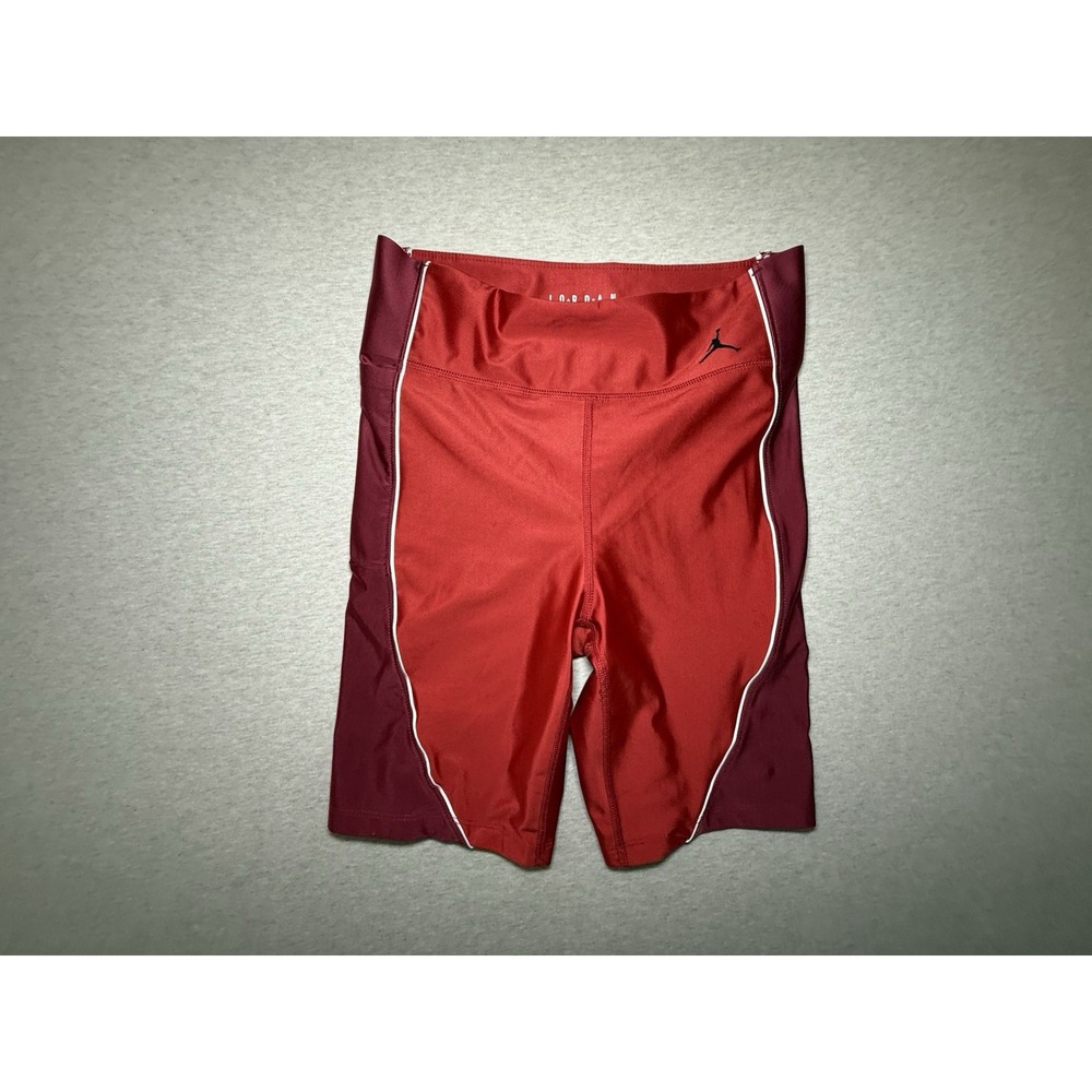 Jordan Tight fit Athletic Shorts Burgundy And Red Size M